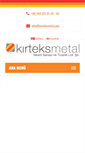 Mobile Screenshot of kirteksmetal.com